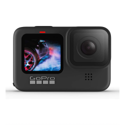 GoPro HERO9 Black - Waterproof Action Camera with Front LCD and Touch Rear Screens, 5K Ultra HD Video, 20MP Photos, 1080p Live Streaming, Webcam, Stabilization, CHDHX-901-RW