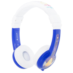 BuddyPhones - Explore Foldable Headphones with Mic - Blue