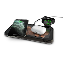 ZENS 16 Coil Liberty Wireless Charger - Glass - Black