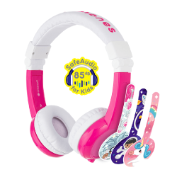 BuddyPhones - Unicorn Foldable with Mic Pink