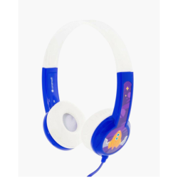 BuddyPhones - Connect On-Ear Wired Headphones Blue