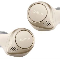 Jabra Elite 75t Noise Cancelling Bluetooth Headphones  – Gold Beige