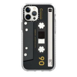 CASETIFY iPhone 12/12 Pro - Mixtape Cassette Collection Impact Case - Black