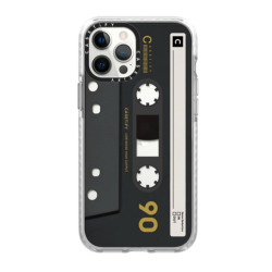 CASETIFY iPhone 12 Pro Max - Mixtape Cassette Collection Impact Case - Black