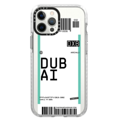 CASETIFY iPhone 12/12 Pro- Dubai Pangram Collection Impact Case -Clear