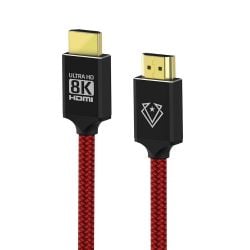 Vertux VERTU-150 Ultra HD 8K HDMI 2.1 Audio Video Cable Red