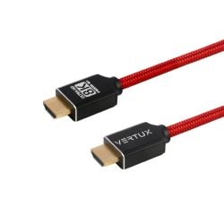 Vertux VERTU-300 8K HDMI 2.1 Audio Video Cable - Red