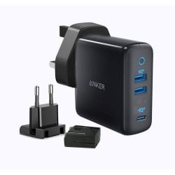 شاحن Anker PowerPort III بثلاث منافذ 65 وات من أنكير - أسود