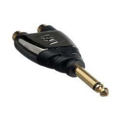 محول لتوصيل الكابلات على شكل حرف Y من مونستر Mono 1/4 Male to 2 RCA Female Y-Adapter