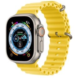 Apple Watch Ultra MQEC3LL/A 49mm Titanium Case with Yellow Ocean Band