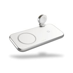 Zens Aluminium 4-in-1 Wireless Charger with 45W USB PD Designed for Magsafe - White