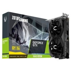 كرت الشاشة ZOTAC Gaming GeForce GTX 1660 SUPER للألعاب بمراوح مزدوجة من زوتاك