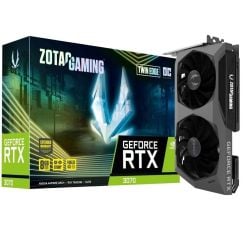 كرت الشاشة Zotac Gaming GeForce RTX 3070 Twin Edge OC للألعاب إصدار كسر السرعة من زوتاك