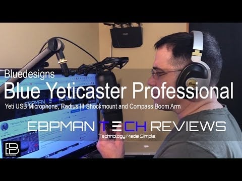 The Best Mic System Yeticaster | Pro Broadcast Bundle with  Blue Yeti, Radius III, and Compass