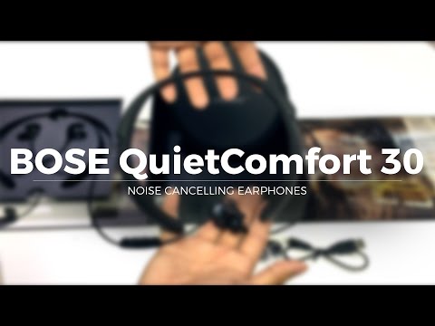 Bose QC30 noise cancelling headphones Unboxing