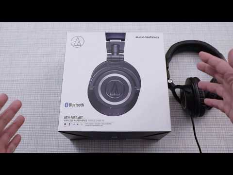 Audio Technica ATH-M50xBT Wireless Headphones Unboxing and First Impressions