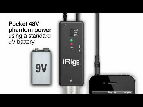 iRig PRE - Your Go-to Mic To Go - Universal XLR microphone interface for iPhone/iPod Touch /iPad