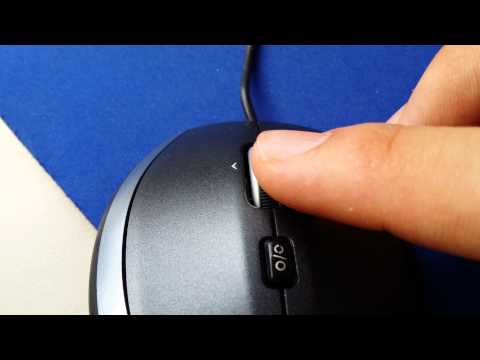 Feature overview of the Logitech m500 corded mouse