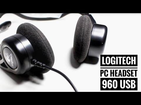 Logitech PC Headset 960 USB - unboxing