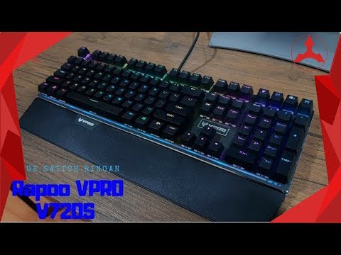 Review Mechanical Keyboard Rapoo VPRO V720s Indonesia, Blue Switch ringan !?