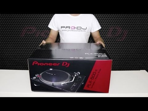 PIONEER DJ PLX-500-K / Plato giradiscos USB / Video tutorial unboxing review manual profesionaldj.es