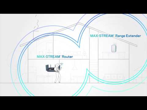 MAX-STREAM™ ROUTERS & RANGE EXTENDERS WITH SEAMLESS Wi-Fi ROAMING