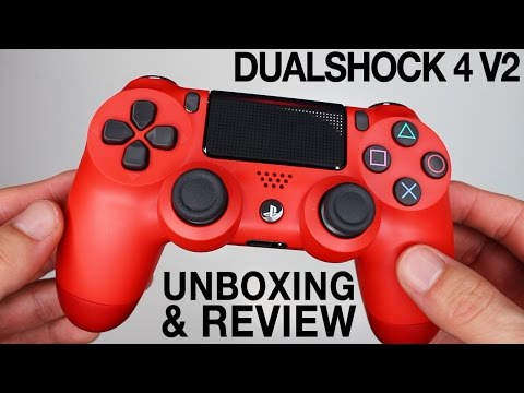 NEW Sony Dualshock 4 V2 Controllers Unboxing! Magma Red & Black