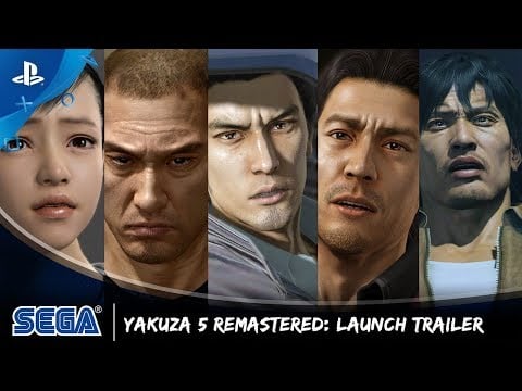 The Yakuza Remastered Collection | Yakuza 5 Launch Trailer | PS4