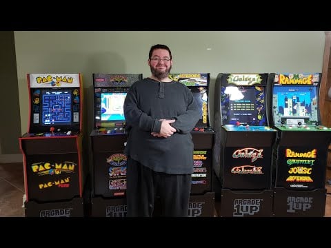 I turned My HOUSE into an ARCADE! Arcade1up REVIEW! Pac-man, Galaga, Rampage, Street Fighter