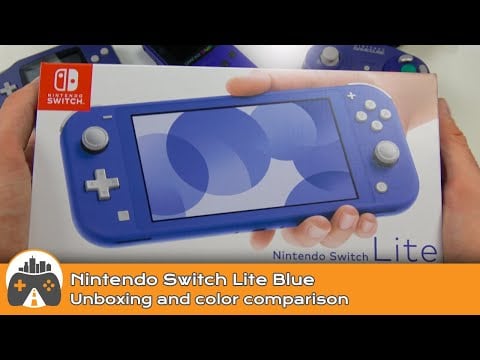 [Nintendo Switch Lite Blue] Unboxing and Color Comparison