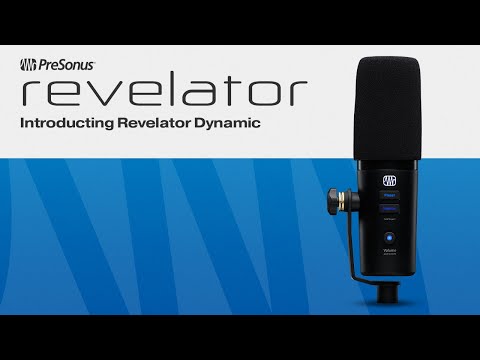 Introducing the PreSonus Revelator™ Dynamic | USB-C Microphone with built-in FX and streaming mixer.