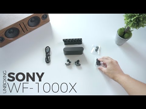 Sony WF 1000X wireless headphones Unboxing
