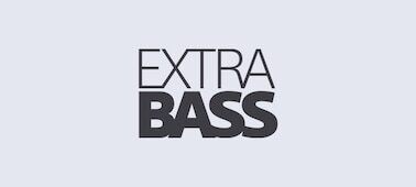 EXTRA BASS™ for impressively deep, punchy sound