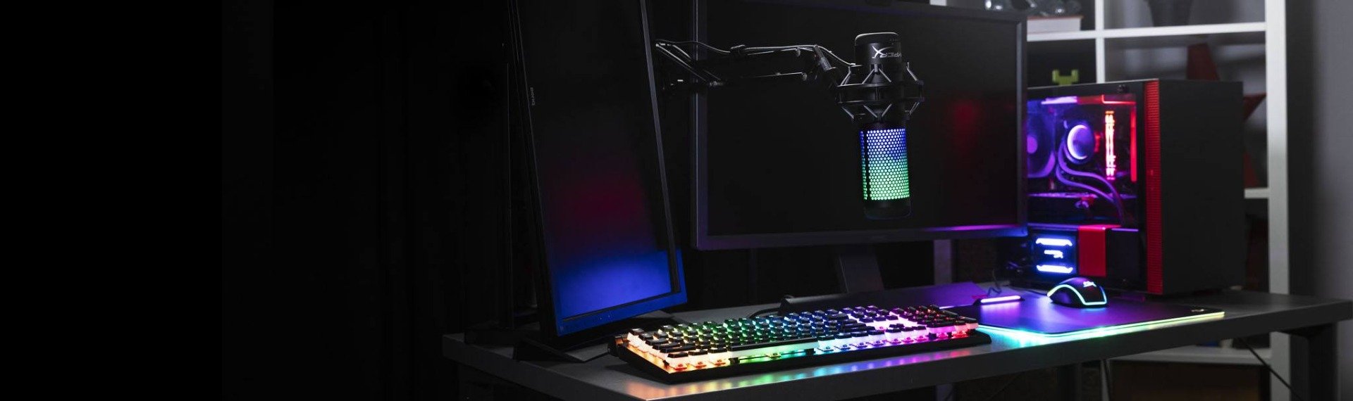 Radiant RGB lighting customizable with HyperX NGENUITY Software