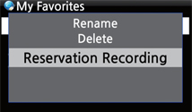 Reservation Recording