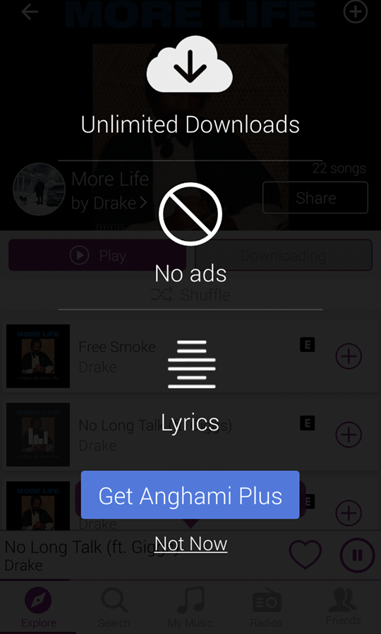 anghami plus downloads