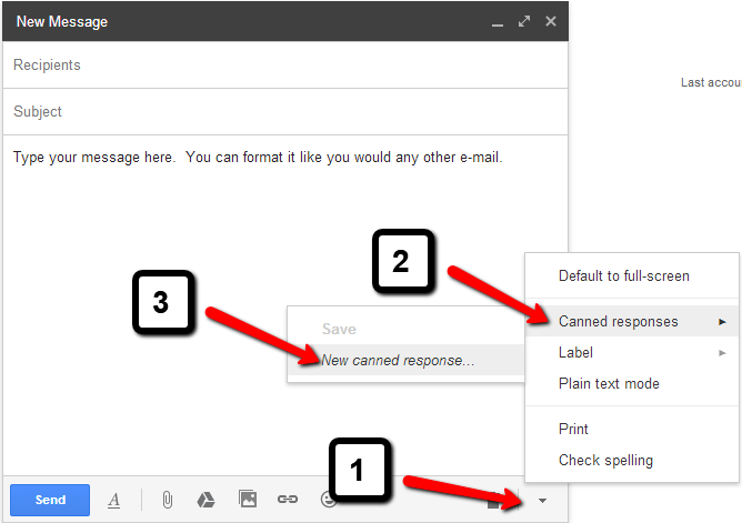 تحضير الرسائل التلقائية - الردود التلقائية الجاهزة في Gmail
