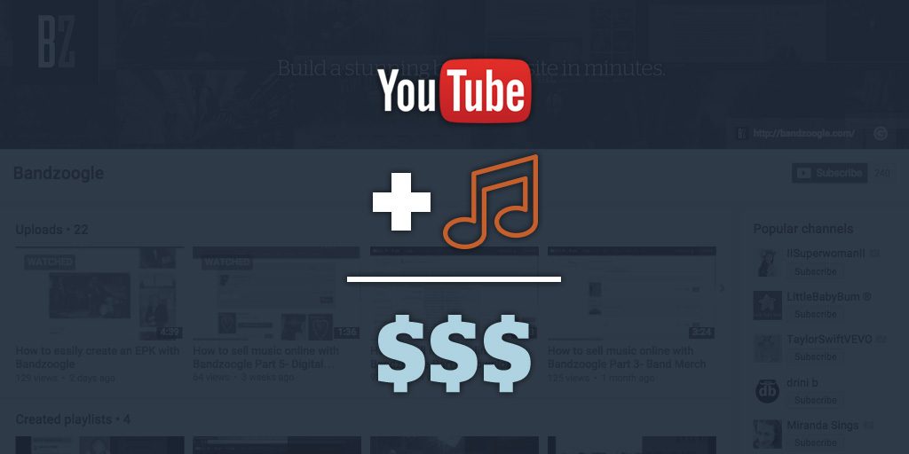 الربح من الموسيقى عبر يوتيوب