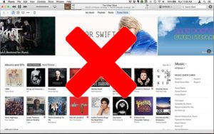 ايقاف خدمة تحميل الأغاني من iTunes