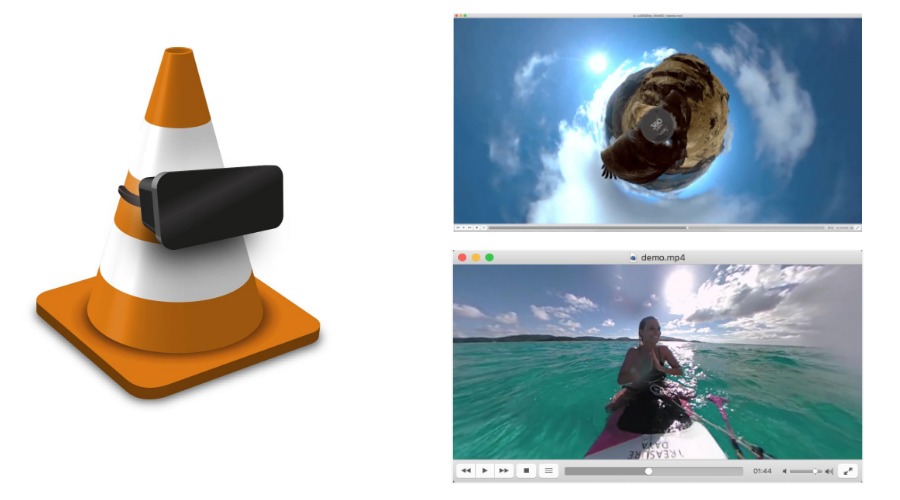 برنامج VLC 3.0 محتوى VR