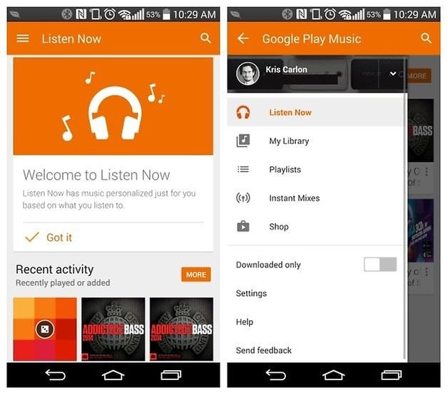 برنامج تحميل اغاني بدقة عالية مجاناً على أندرويد و أيفون - Google Play Music