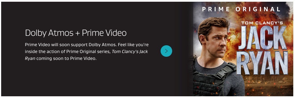 Amazon Prime Video يحصل على دعم Dolby Atmos