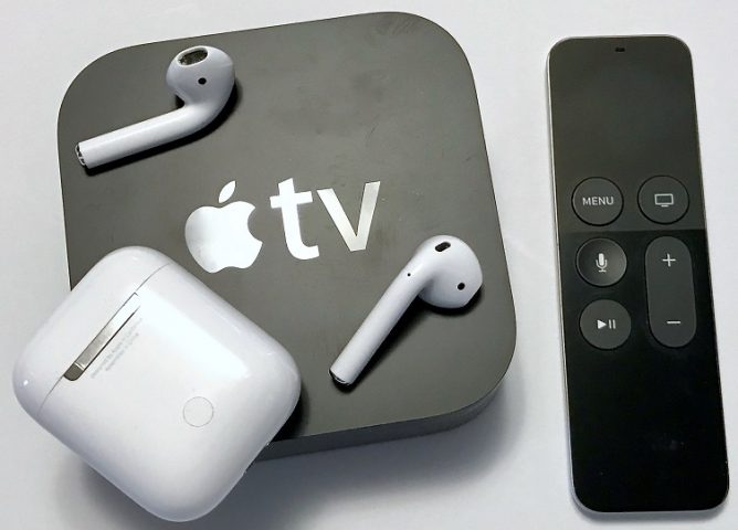 توصيل سماعة ابل مع Apple TV