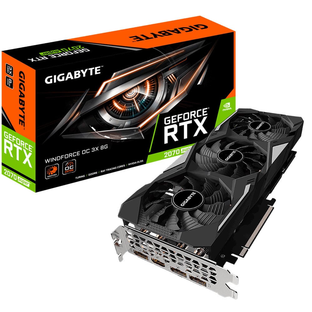  Gigabyte GeForce RTX 2070 SUPER 8 GB WINDFORCE OC 3X Video Card