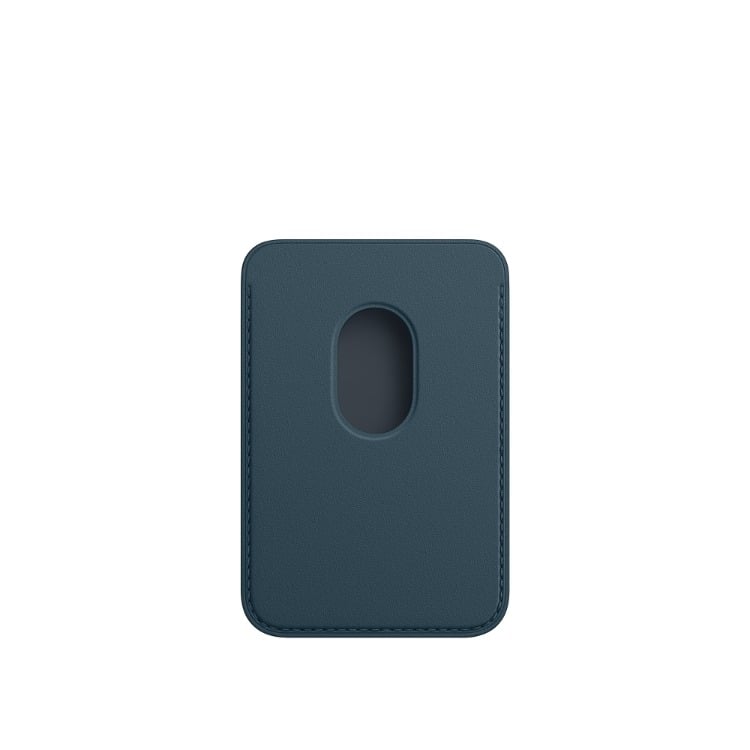iPhone 12 Leather Wallet with MagSafe - Baltic Blue - كفر و محفظة ايفون 12 جلدية - 2