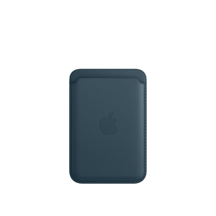 iPhone 12 Leather Wallet with MagSafe - Baltic Blue - كفر و محفظة ايفون 12 جلدية