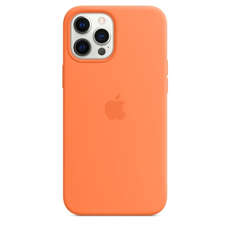 iPhone 12 Pro Max Silicone Case with MagSafe - Kumquat - كفر ايفون 12