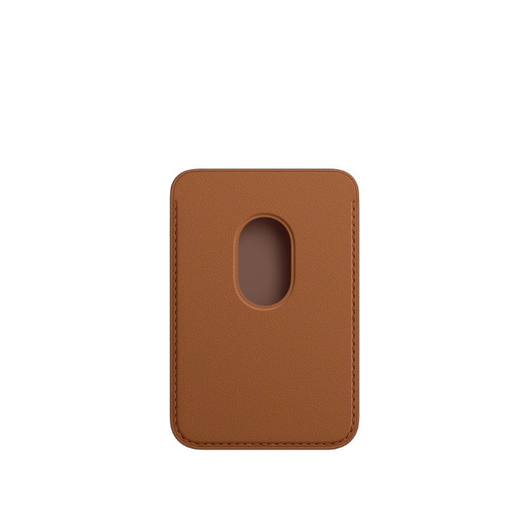 iPhone Leather Wallet with MagSafe - Saddle Brown - كفر و محفظة آيفون 12 جلدية - 2
