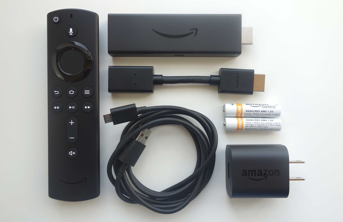 جهاز امازون فاير تي في 4 كي (Amazon Fire TV Stick 4K) - محتويات الصندوق