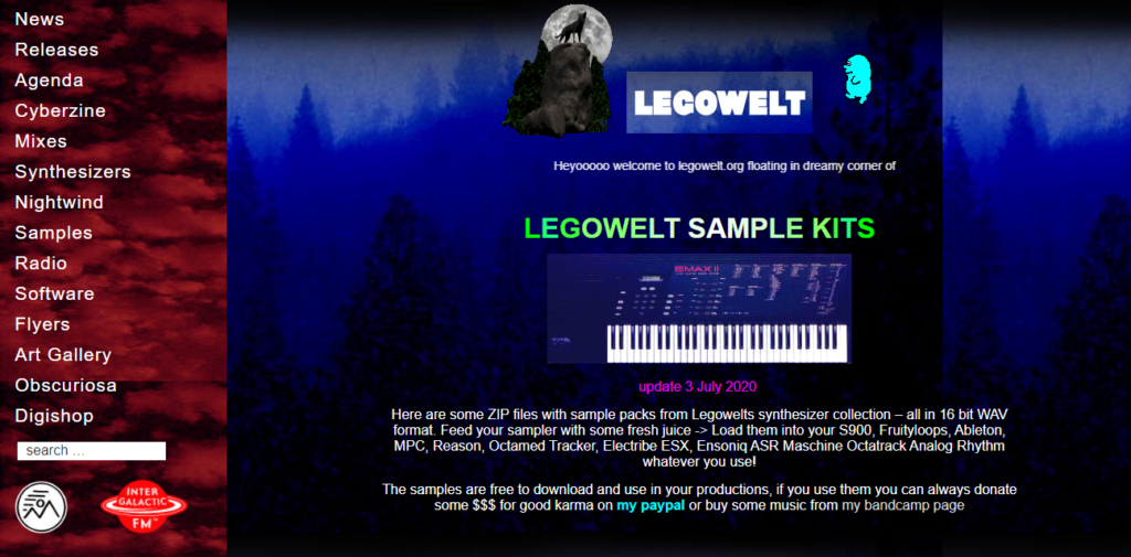 Legowelt samples audio